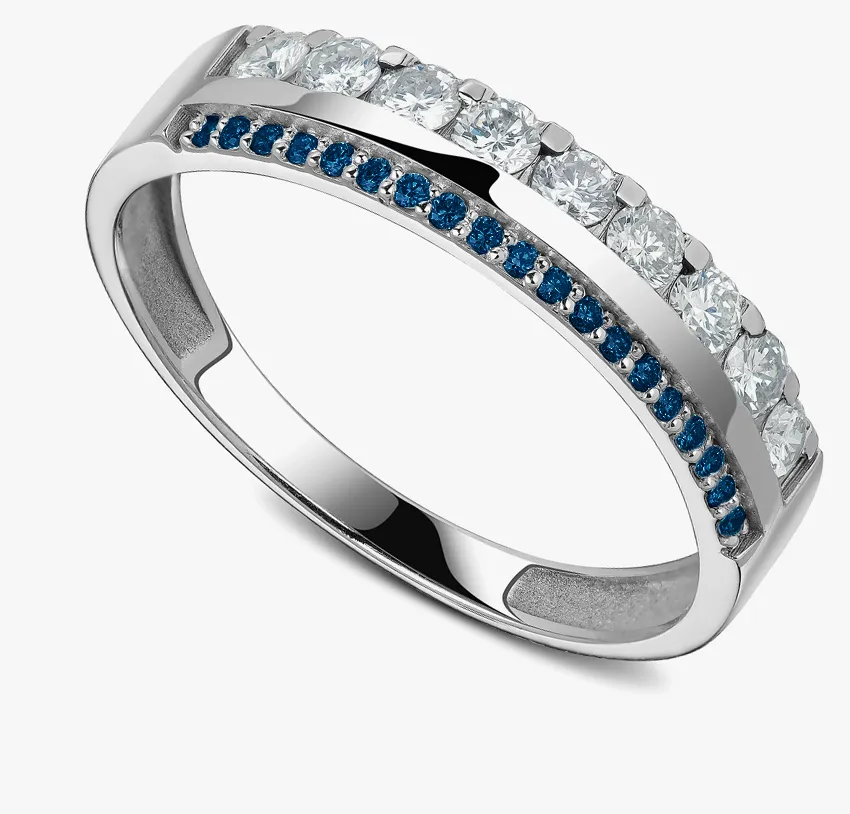 Sols bespoke wedding ring with sapphires